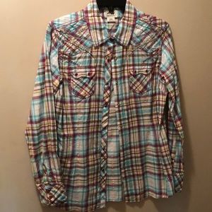 Ariat, button up western shirt